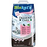 Biokat's Diamond Care Fresh Katzenstreu mit Duft, Hochwertige Klumpstreu für Katzen mit Aktivkohle und Aloe Vera