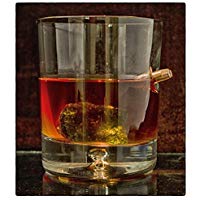 Einzigartiges Geschenk .Tumbler.Whiskyglas mit realem Projektil Cal.308 Glas mit Kugel