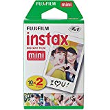 Instax Fujifilm Mini Sofortiger Film, Weiß, 2 x 10 Blatt (20 Blatt)