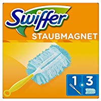 Swiffer Staubmagnet Set (1 Griff und 3 Staubmagnet Tücher) 1er Pack