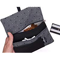 Tabaktasche Rhomben - Tabakbeutel mit Fächern für Filter, Papier und Feuerzeug