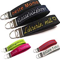 Schlüsselanhänger Schlüsselband Text Name Filz Wollfilz personalisiertes Geschenk Wunschtext Wunschname Geburtstag Schulanfang Junge Mädchen Einschulung