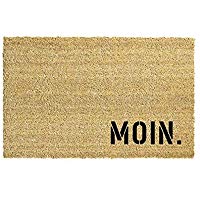 MOIN. Kokos-Fußmatte | Fußabtreter | Türvorleger | Teppich | 40 x 60 cm | mit Spruch | Geschenk | Ostern | Geburtstag | Einzug | Valentinstag