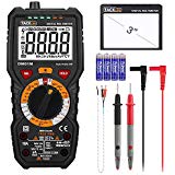 Digital Multimeter, Tacklife DM01M Advanced Multimeter mit 6000 Counts, True RMS, Temperaturmessung, Außenleiter-Identifizierung, Durchgangsprüfung, Hintergrundbeleuchtung