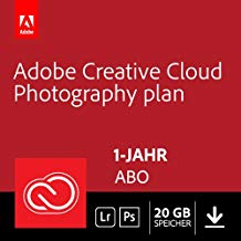 Adobe Creative Cloud Foto-Abo mit 20GB: Photoshop und Lightroom | 1 Jahreslizenz | PC/Mac Online Code & Download