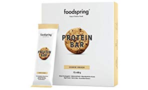 foodspring Protein Riegel Cookie Dough, 12er Pack Eiweißriegel ohne Zuckerzusatz, Hergestellt in zertifizierten Produktionen in Deutschland