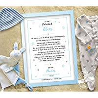 Patenbrief Taufbrief Geschenk Taufe, für Patenkind von Taufpaten, personalisierbar Taufgeschenk