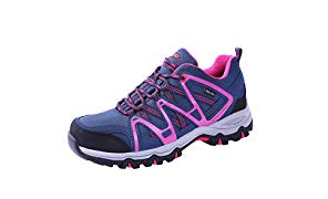 TFO Damen Trekking & Wanderschuhe Atmungsaktive Walkingschuhe Sport Outdoor Schuhe mit Gedämpfter Sohle