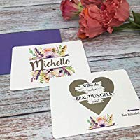 Karte Willst du meine Brautjungfer sein, Rubbelkarte, Hochzeit, Brautjungfer fragen, Personalisierte Geschenke