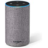 Amazon Echo (2. Gen.), Intelligenter Lautsprecher mit Alexa, Hellgrau Stoff