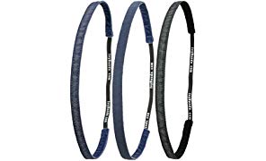 Ivybands® | Das Anti-Rutsch Haarband | 3-er Pack | Jeans Up Your Life | Blue Jeans Superthin, Blue Jeans Fein, Black Denim Jeans Superthin | 1 Size | IVY681 IVY682 IVY690