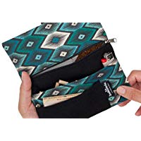 Tabaktasche Drehertasche Stoff - Tabakbeutel mit Fächern für Filter, Papier und Feuerzeug