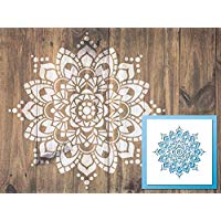 A3 Schablone Mandala M16 groß; Wandschablone, Malschablone