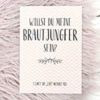 Willst du meine Brautjungfer sein, Postkarte, Geschenke für Brautjungfern, Hochzeit, Brautjungfer fragen