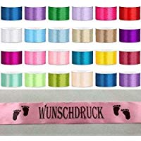 Schärpe Hochzeit Satinband Wunschdruck Schriftfarbe Party Jungesellenabschied Geburtstag