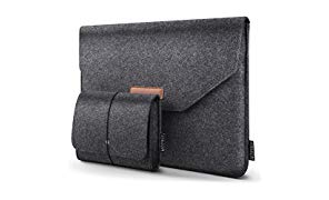 HOMIEE - Notebooktasche für MacBook Pro Retina, MacBook Air, 12,9 Zoll (12,9 Zoll) iPad Pro, Dell/Lenovo/HP/Chormebook Ultra Slim Notebook, Dunkelgrau
