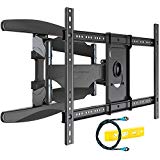 Invision TV Wandhalterung - Ultrastarker Doppelarm - Schwenkbar Neigbar für 94 - 178 cm (37 - 70 Zoll) - Halterung für LED LCD Fernseher - VESA 200x200 - 400 x 600 inklusive (HDTV-DXL)