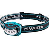Varta 4 x 5 mm LED Outdoor Sports Head Light H10 (inkl. 3x High Energy AAA Batterien Kopfleuchte Taschenlampe Flashlight Stirnlampe robustes (Falltest 2 m) und spritzwassergeschütztes IPX4 Gehäuse)