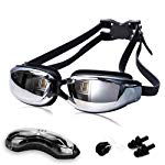 KAILH Schwimmbrille, UV-Schutz Wasserdichter Antibeschlag Verstellbare Gurt Komfort Fit, Schwimmbrillen mit Kostenloser...