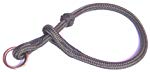 DOGS and MORE - Hochwertiges MeRuBu Seil-Halsband mit Messingring in sieben Farben (8 mm)
