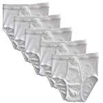 HERMKO 3248 5er Pack Herren Slip mit Eingriff Doppelripp aus Bio-Baumwolle