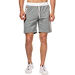 CHYU Herren Sport Joggen und Training Shorts Fitness Kurze Hose Jogging Hose Bermuda Reißverschlusstasch