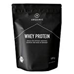 ORGAINIC Bio Whey Protein Pulver - Bio Zertifiziert - Bio Eiweißpulver aus Deutschland - Grasfütterung - 1000g (Kakao)