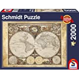Schmidt Spiele 58178 - Historiche Weltkarte, 2000 Teile Puzzle