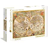 Clementoni 32557.3 - Puzzle "Museum Kollektion - Antike Karte", 2000 Teile