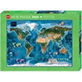 HEYE 29797 - Satellite Map Standard, Rajko Zigic, inklusiv Poster, 2000 Teile Puzzle