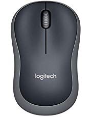 Logitech M185 schnurlos Maus (USB, kompatible mit Windows, Mac, Linux) grau