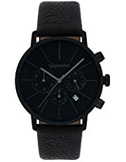 Gigandet Minimalism Herren-Armbanduhr Chronograph Quarz Analog mit Lederarmband G32-004