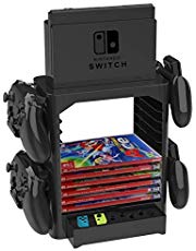 Homebase für Nintendo Switch Aufbewahrung Ständer inkl. Schublade, Platz für Controller und Spiele