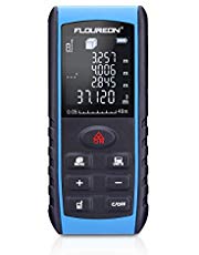 FLOUREON Advanced Laser-Entfernungsmesser Digital Entfernungsmessgerät Distanzmessgerät Distanzmesser (Messbreich 0,05~40m/±2mm mit LCD Hintergrundbeleuchtung, Staub- und Spritzwasserschutz IP 54)