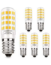 AMBOTHER E14 LED Lampen 4,5W/400LM Glühbirnen statt 50W Halogenlampe LED Glühlampe mit 52 Leuchtmittel Warmweiß 3000K 360° Lichtwinkel Energiesparlampe für Kühlschrank Kronleuchte Wandlampe, 5er Pack