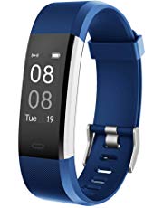 YAMAY Fitness Armband mit Pulsmesser Wasserdicht IP67 Fitness Tracker Smartwatch Aktivitätstracker Pulsuhr Schrittzähler Uhr Sportuhr für Damen Herren Anruf SMS SNS Beachten für iPhone Android Handy