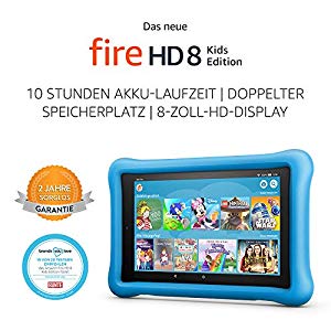 Das neue Fire HD 8 Kids Edition-Tablet, 8-Zoll-HD-Display, 32 GB, blaue kindgerechte Hülle