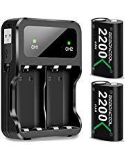 Xbox One Controller Akku, BEBONCOOL Xbox Controller Akku 3-Packs Wiederaufladbare 2200mAh Akku Mit Ladekabel, Dual Xbox Akku ladeatation für Xbox One S/Xbox One X/Xbox One Elite/Xbox One Controller