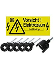 Koll Living 10154 250x Ringisolator Isolator Weidezaun inkl. GRATIS Warnschild + Einschraubhilfe