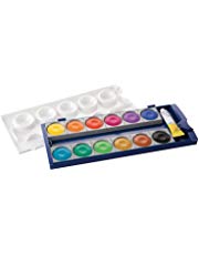 Pelikan DIN 5023 Deckfarbkasten K12, 12 Farben + 1 Tube Deckweiß, Schul-Standard
