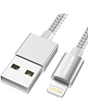 UNBREAKcable iPhone Ladekabel, Lightning Kabel - 1M [MFi-Zertifiziert] - Datenkabel geeignet für iPhone X iPhone 8, iPhone 6s iPhone 6, iPhone 7, iPhone XS/XS MAX/XR, iPad Air (Silber-Grau)