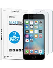 [2 Stück] OMOTON Panzerglasfolie kompatibel mit iPhone 6s und iPhone 6, 9H Härte, Anti-Kratzen, Anti-Öl, Anti-Bläschen, lebenslange Garantie