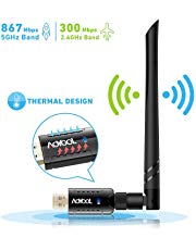 Aoyool WiFi Adapter 1200Mbit/s (5.8G/867Mbps+2.4G/300Mbps), WLAN Adapter USB3.0 Wireless Adapter für Windows, Mac OS X, PC/Desktop/Laptop