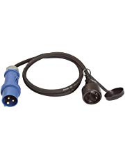 as - Schwabe CEE-Adapterleitung Caravan - CEE-Stecker und Schutzkontaktkupplung – IP44 Wohnmobil Zubehör mit Schutzkappe – 3-polige Leitung für Europa Schuko Stecker – Made in Germany - Blau I 60488