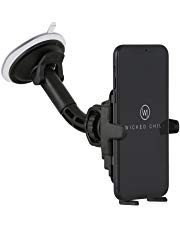 Wicked Chili Auto Halterung mit Kugelgelenk für Apple iPhone XS / X / 8 / 7 / 6 / SE / 5 Apple KFZ Handy Autohalterung Smartphone Scheibe (Made in Germany, Hülle & Case friendly)