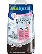 Biokat's Diamond Care Fresh Katzenstreu mit Duft, Hochwertige Klumpstreu, für Katzen mit Aktivkohle und Aloe Vera