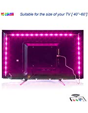 Led TV Hintergrundbeleuchtung,2M USB Led Beleuchtung Hintergrundbeleuchtung Fernseher USB für 40 bis 60 Zoll HDTV,TV-Bildschirm und PC-Monitor,Led Strip.MEHRWEG