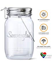 SONNENGLAS Solarleuchte, Glas, Transparent, Classic (1000ml)