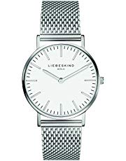 Liebeskind Berlin Damen Analog Quarz Uhr mit Edelstahl