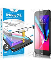 Power Theory Panzerglasfolie kompatibel mit iPhone 7/8 (2 Stück) - Japanische 9H Panzerglas Folie, HD Displayschutzfolie/Panzerfolie, Tempered Glas Schutzglas, Schutzfolie Screen Protector Glass
